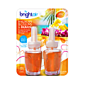 Bright Air® Electric Scented Oil Warmer Air Freshener Refills, 1.34 Oz, Hawaiian Blossom Papaya Scent, Pack Of 2