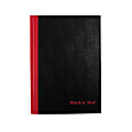 Black n' Red™ Notebook/Journal, 8 1/4" x 5 7/8", 192 Pages (96 Sheets), Black/Red (E66857)