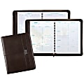Day-Timer® Coastlines® Weekly Notebook Organizer, 9 3/4"H x 12 1/2"W x 1"D, 90% Recycled, Brown, January to December 2018 (884641801)