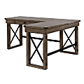 Ameriwood™ Home Wildwood 47"W L-Shaped Desk With Lift Top, Rustic Gray