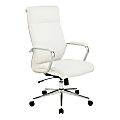 Office Star™ Dillon Ergonomic Antimicrobial Fabric High-Back Manager's Office Chair, Snow 1 thumbnail image
