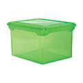 Office Depot® Brand Colorful File Tote, 10 13/16"H x 14 1/8"W x 18"D, Green