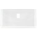 JAM Paper® #10 Plastic Envelopes, Hook and Loop Closure, Clear, Pack Of 12