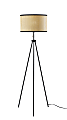 Adesso Raven Floor Lamp, 58-1/2"H, Natural/Black 1 thumbnail image