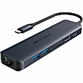 Targus HyperDrive Next Dual 4K HDMI 7-Port USB-C Hub, Gray, 3/4”H x 4-15/16”W x 2-11/16”D, HD4003GL 1 thumbnail image