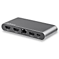 StarTech.com USB C Multiport Adapter - Dual 4K Monitor - Windows - USB-C to Dual 4K HDMI Adapter - 2x USB-A Ports - 100W PD 3.0 - GbE - Dual monitor USB C multiport adapter for Windows turns your USB-C laptop into a portable workstation