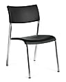 Offices To Go™ Guest Chair, 31 1/2"H x 21"W x 18"D, Black/Chrome, Set Of 4 1 thumbnail image