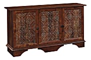 Sauder® Viabella 60"W Storage Cabinet, Curado Cherry/Graphic Tile 1 thumbnail image