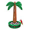 Amscan Summer Luau Jumbo Palm Tree Inflatable Cooler, 72" x 12", Multicolor