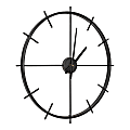 Uniek Kate and Laurel Isaac Wall Clock 26in, Black 1 thumbnail image