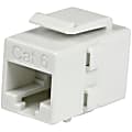 StarTech.com White Cat 6 RJ45 Keystone Jack Network Coupler - F/F - Join two Cat6 patch cables together to make a longer cable - C6KEYCOUPLWH 1 thumbnail image