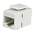 StarTech.com White Cat 6 RJ45 Keystone Jack Network Coupler - F/F - Join two Cat6 patch cables together to make a longer cable - RJ45 Coupler - RJ45 Keystone Jack - Cat6 Network Coupler