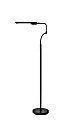 Adesso Zane LED Floor Lamp with Smart Switch, Adjustable, 66”H, Black/Black 1 thumbnail image