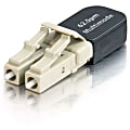 C2G Duplex LC 62.5/125 Multimode Fiber Loopback - Loopback connector - LC multi-mode (M) - fiber optic - 62.5 / 125 micron - gray