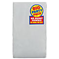 Amscan 2-Ply Paper Guest Towels, 7-3/4" x 4-1/2", Silver, 40 Towels Per Pack, Set Of 2 Packs