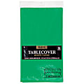 Amscan Plastic Table Covers, 54" x 108", Festive Green, Pack Of 9 Table Covers 1 thumbnail image