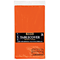 Amscan Plastic Table Covers, 54" x 108", Orange Peel, Pack Of 9 Table Covers