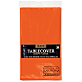 Amscan Plastic Table Covers, 54" x 108", Orange Peel, Pack Of 9 Table Covers 1 thumbnail image