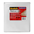 Scotch® King/Queen Mattress Cover, 76" x 94" x 9 1/2", Clear