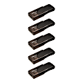 PNY Attaché 4 USB 2.0 Flash Drives, 32GB, Black, Pack Of 5 Drives 1 thumbnail image