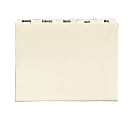 Smead 1/5 Tab Cut Letter Top Tab File Folders - 8 1/2" x 11" - 3/4" Expansion - Assorted Tab Position - Manila -12 / Set 1 thumbnail image