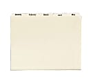 Smead 1/5 Tab Cut Letter Top Tab File Folders - 8 1/2" x 11" - 3/4" Expansion - Assorted Tab Position - Manila -12 / Set