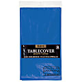 Amscan Plastic Table Covers, 54" x 108", Royal Blue, Pack Of 9 Table Covers 1 thumbnail image