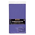 Amscan Plastic Table Covers, 54" x 108", Purple, Pack Of 9 Table Covers 1 thumbnail image