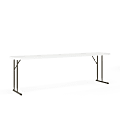 Flash Furniture Plastic Folding Training Table, 29"H x 18"W x 96"D, Granite White 1 thumbnail image