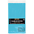 Amscan Plastic Table Covers, 54" x 108", Caribbean Blue, Pack Of 9 Table Covers 1 thumbnail image