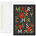 Custom Full-Color Holiday Cards With Envelopes, 7" x 5", Merry Christmas Fun, Box Of 25 Cards/Envelopes