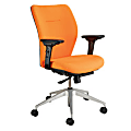 Raynor® Eurotech Evo Fabric Managerial Task Chair, 42"H x 27 2/5"W x 20"D, Orange/Black 1 thumbnail image