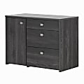 South Shore Interface Storage Unit, 3 Drawers, Gray Oak 1 thumbnail image