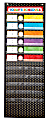 Carson-Dellosa Pocket Chart, Deluxe Scheduling, 15 3/4" x 7 13/16", Gold Polka Dot, Preschool - Grade 8