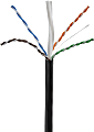 Ativa Cat6 Non-Terminated Bulk Ethernet Networking Cable, Pull Box, 1000ft., Black, 54782 1 thumbnail image