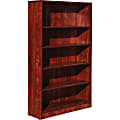 Lorell® 60"H 5-Shelf Bookcase, Cherry 1 thumbnail image