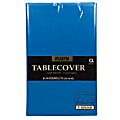 Amscan Plastic Round Table Covers, 84", Royal Blue, Pack Of 9 Covers