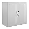 Systembuild Evolution Lory Framed 24"W Wall Cabinet, Dove Gray