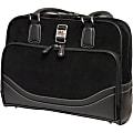 Mobile Edge Classic Carrying Case (Tote) for 15" to 16" Apple iPad Ultrabook - Black - Corduroy Body - Poly Fur Interior Material - Trolley Strap - 14" Height x 17.5" Width x 6" Depth