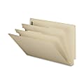 Smead® Manila Classification Folders, 2 Dividers, 2 Partitions, Legal Size, Box Of 10