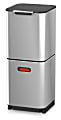 Joseph Joseph Totem Waste & Recycling Bin, 40 Liters, Silver 1 thumbnail image
