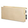 Smead® Reinforced End-Tab Fastener Folders, 2 Fasteners, Straight Cut, Letter Size, Manila, Box Of 50