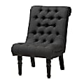 Baxton Studio 9513 Barthe Accent Chair, Charcoal 1 thumbnail image