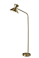 Adesso Duke Floor Lamp, 67-1/2"H, Antique Brass