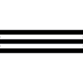 Schoolgirl Style Straight Bulletin Board Borders, Industrial Chic Stripes, Black/White, 3" x 36", Preschool - Grade 8, Pack Of 12 Borders 1 thumbnail image