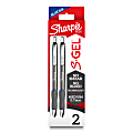 Sharpie® S-Gel Metal Barrel Gel Pens, Medium Point, 0.7 mm, Gunmetal Barrel, Blue Ink, Pack Of 2 Pens 1 thumbnail image