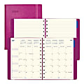 Filofax® 17-month Planner, Twin-wire Binding With Flexible Leather-look Cover, 10-7/8" X 8-1/2", Fuchsia, August 2019 To December 2020