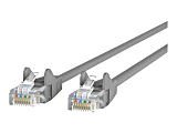Belkin CAT5e Ethernet Patch Cable Snagless, RJ45, M/M - Patch cable - RJ-45 (M) to RJ-45 (M) - 33 ft - UTP - CAT 5e - molded, snagless - gray 1 thumbnail image