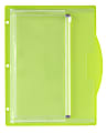 Office Depot® Brand Multi-Compartment Binder Pocket, 50-Sheet, Green 1 thumbnail image