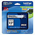 Brother® PTouch Laminated TZe Tape, 0.47" x 26.2', Blue